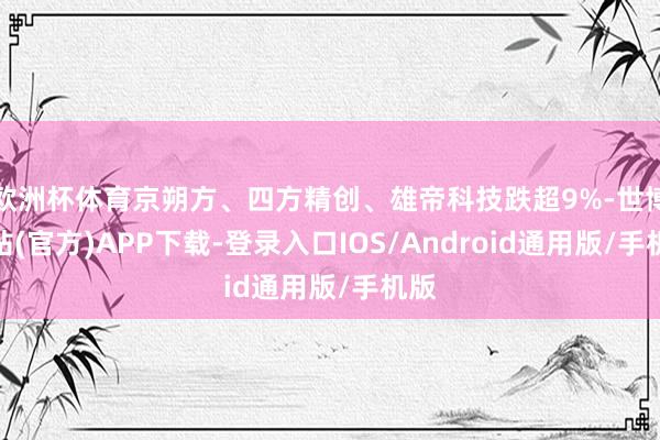 欧洲杯体育京朔方、四方精创、雄帝科技跌超9%-世博网站(官方)APP下载-登录入口IOS/Android通用版/手机版