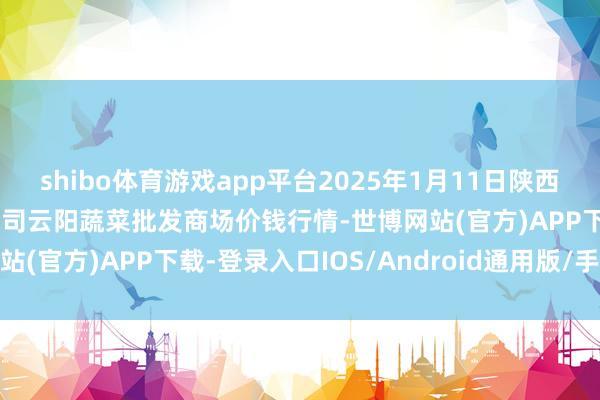 shibo体育游戏app平台2025年1月11日陕西泾云当代农业股份有限公司云阳蔬菜批发商场价钱行情-世博网站(官方)APP下载-登录入口IOS/Android通用版/手机版